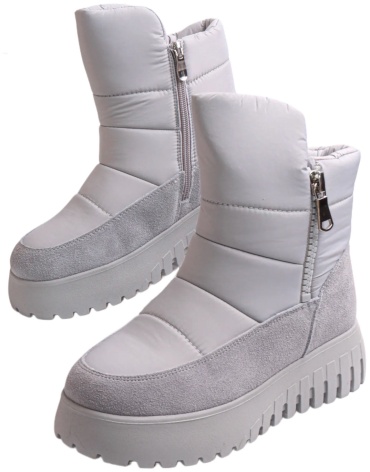 Дутики Shoesmarket серый, светло-серый