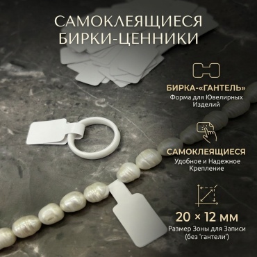Самоклеящиеся ценники-бирки 100шт