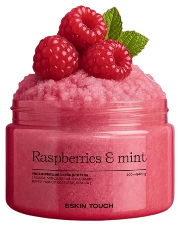 ESKIN TOUCH скраб Raspberry Mint для тела 300 мл