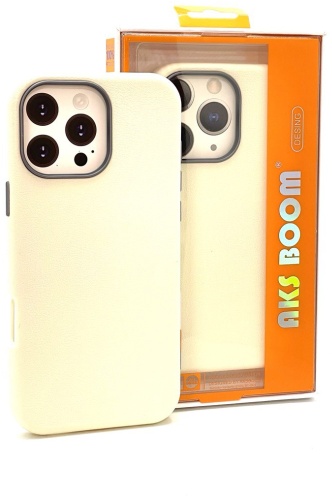 Чехол AKS BOOM для Apple iPhone 16 Pro Max молочный