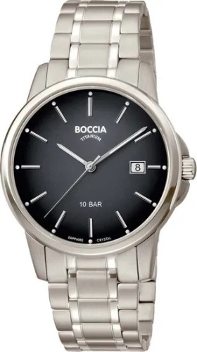 Кварцевые Boccia Titanium 3633-07C титан