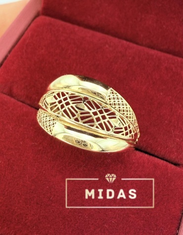 MIDAS 02567 размер 17.5 вес 1.25 г золото, без вставок