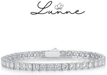 Lunne LNJB-017 длина 16 см, вес 15 г серебро, плетение теннис
