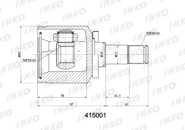 INKO шрус 415001