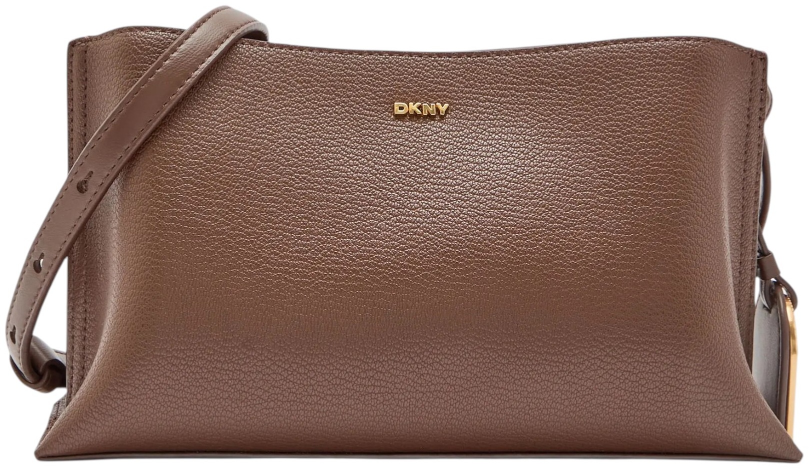 Поясная сумка DKNY натуральная кожа, полиуретан коричневый 4 л