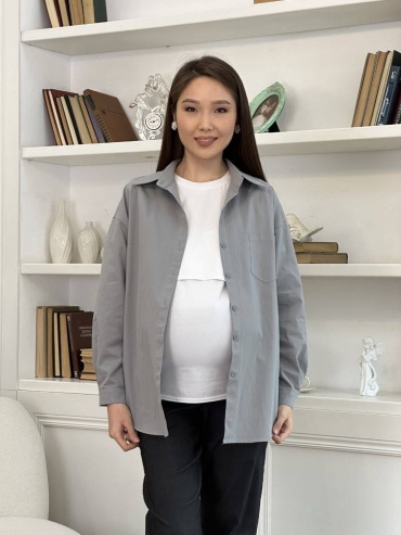 Рубашка Sweetmama.kz серый