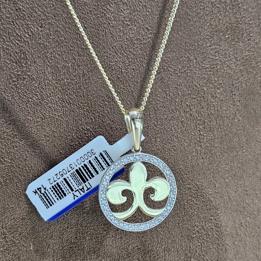 Колье Gaukhar Jewelry GJ1112-N длина 50 см вес 4.5 г золото, фианит