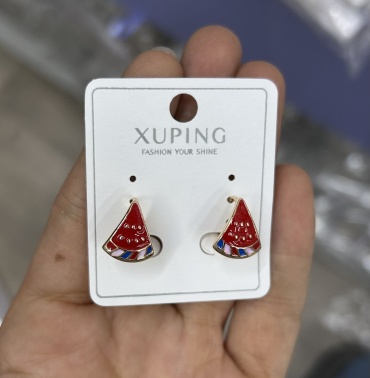 Серьги Xuping медицинское золото, эмаль