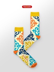 Одна пара — носки TwoSocks с казахским орнаментом