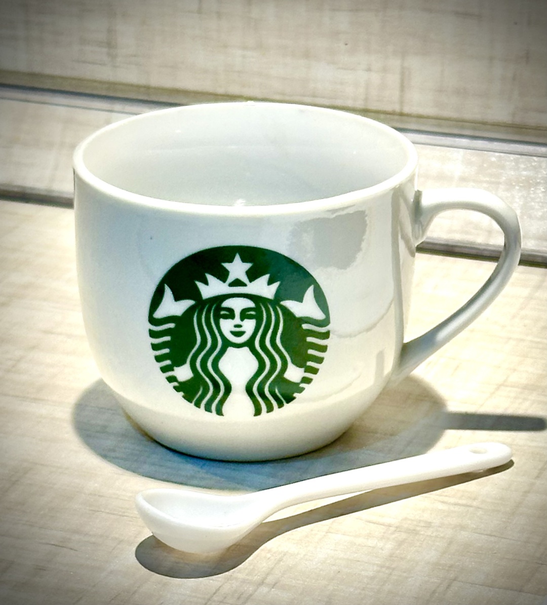 Кружка Starbucks с принтом "STARBUCKS", 200 мл, керамика, 1 шт.