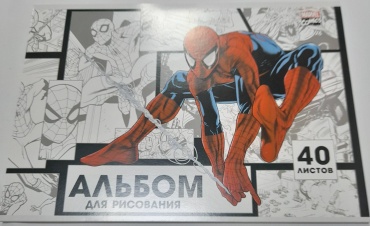 альбом для рисования Человек паук