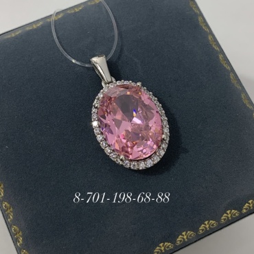 Подвеска 582_01 вес 5.82 г серебро, фианит