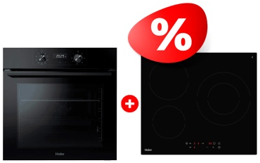 Haier HOQ-K2ANN3GB + HHK-C63NDB черный