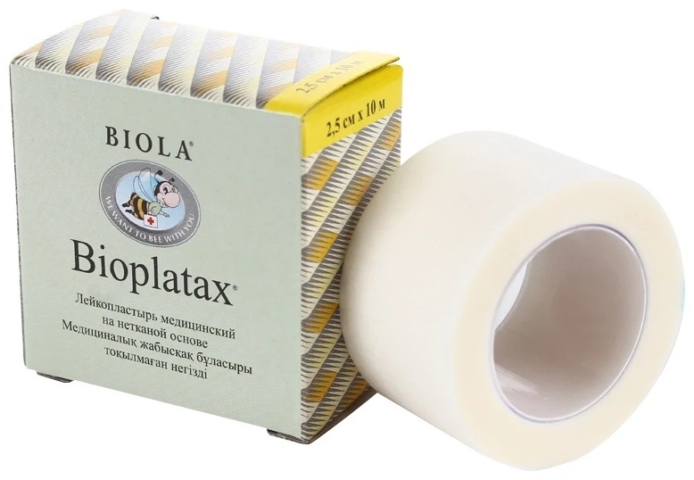 Пластырь Bioplatax 2,5см*10м 1 шт стерильно