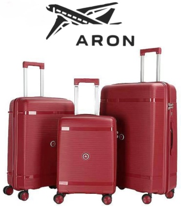 Чемодан ARON-003 полипропилен 220 л бордовый