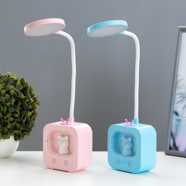 Настольная лампа RISALUX Настольная лампа «Мишка» LED 5 Вт USB АКБ МИКС без цоколя, 5 Вт, пластик