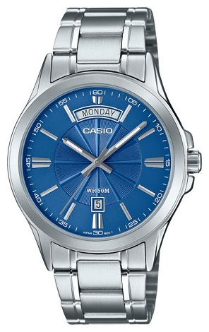 Кварцевые CASIO MTP-1381D-2AVDF нержавеющая сталь