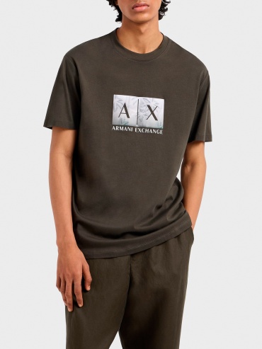 Футболка Armani Exchange хаки