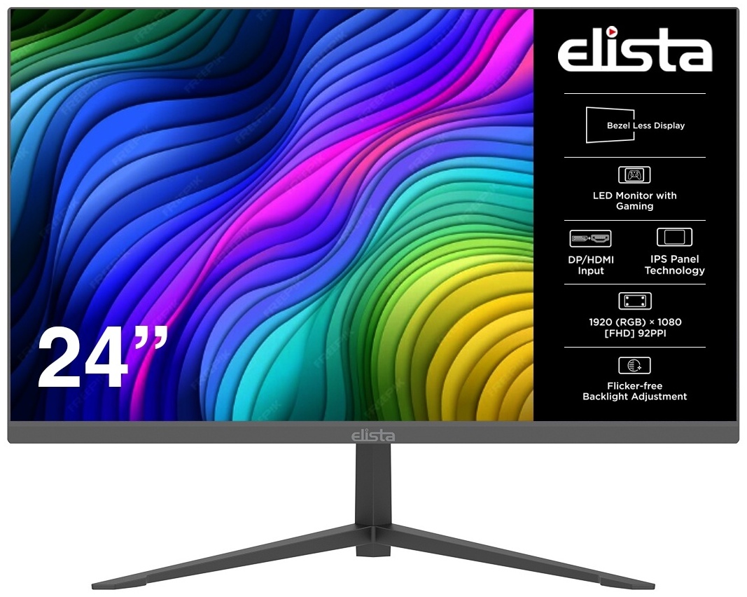 Монитор 23.8" Elista ELS-I24VFHD черный