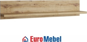 Полка Euromebel Дорсет, 00063529, 135х21.6x26.7 см, коричневый