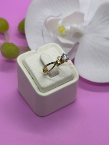 SAR JEWELRY tohsa-1060_18 размер 18 вес 2.801 г золото, фианит