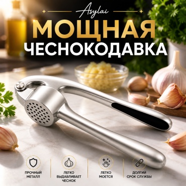 Чеснокодавка ASYLAI силикон, титан, 1 шт