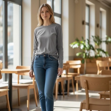 Лонгслив FASHION серебристый