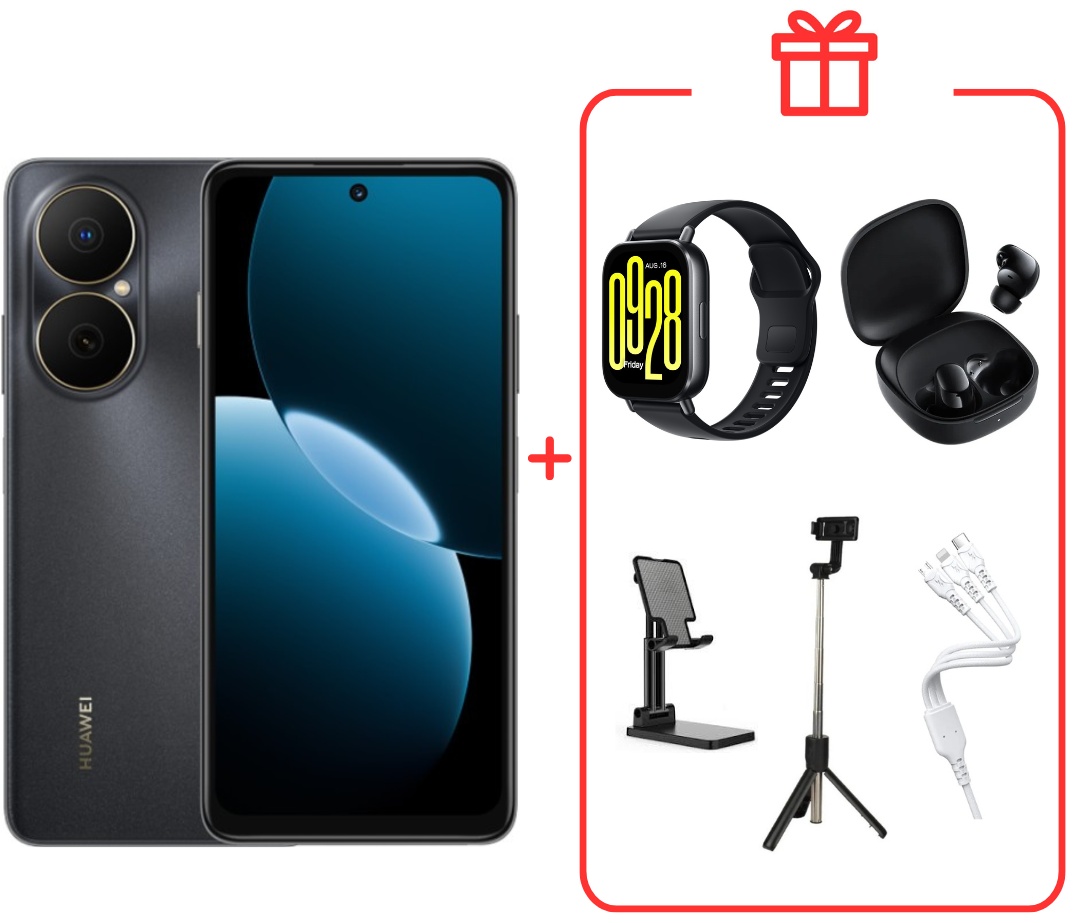 Смартфон Huawei nova Y73 8 ГБ/256 ГБ черный + подарок