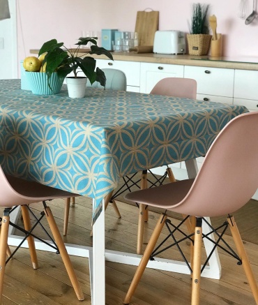 Скатерть Maryam decor & textile 220x140 см, полиэстер, хлопок, дак, 1 шт