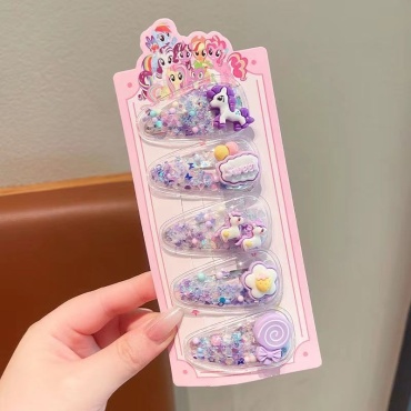 MY LITTLE PONY заколка 5 шт, фиолетовый, мультиколор
