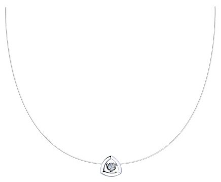 Колье Zlato 478СР94070274С1 длина 45 см вес 1.67 г серебро, фианит