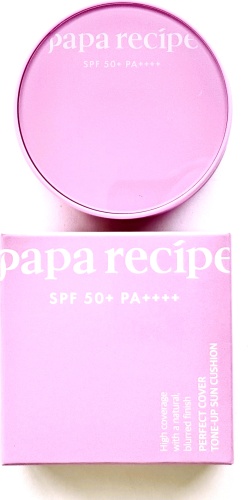 Papa Recipe Perfect Cover Tone-Up Sun Cushion SPF50+ 21 Light Beige Выравнивающий Кушон без Сменного Блока Светло-Бежевый 13g кушон 21 13 г