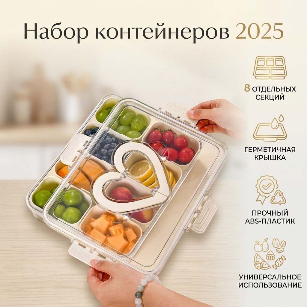 Набор контейнеров 2025, ABS-пластик