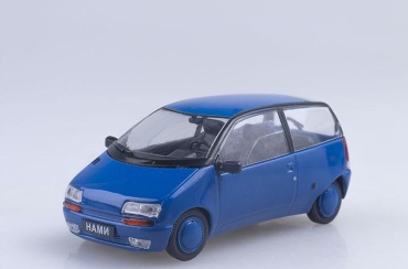 Коллекционная модель автомобиль DeAgostini Автолегенды СССР №142 НАМИ-0288 "Компакт" 1988 г. синий 1:43