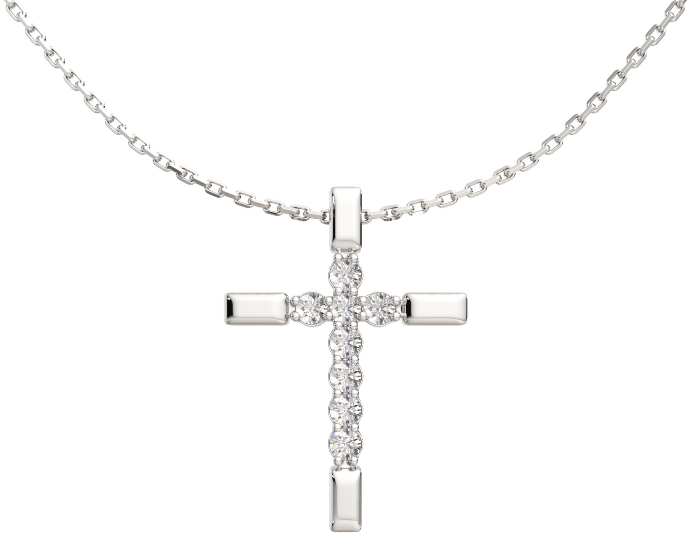 Колье Lucente Silver ZO-0550055_45 длина 45 см вес 2.77 г серебро, фианит
