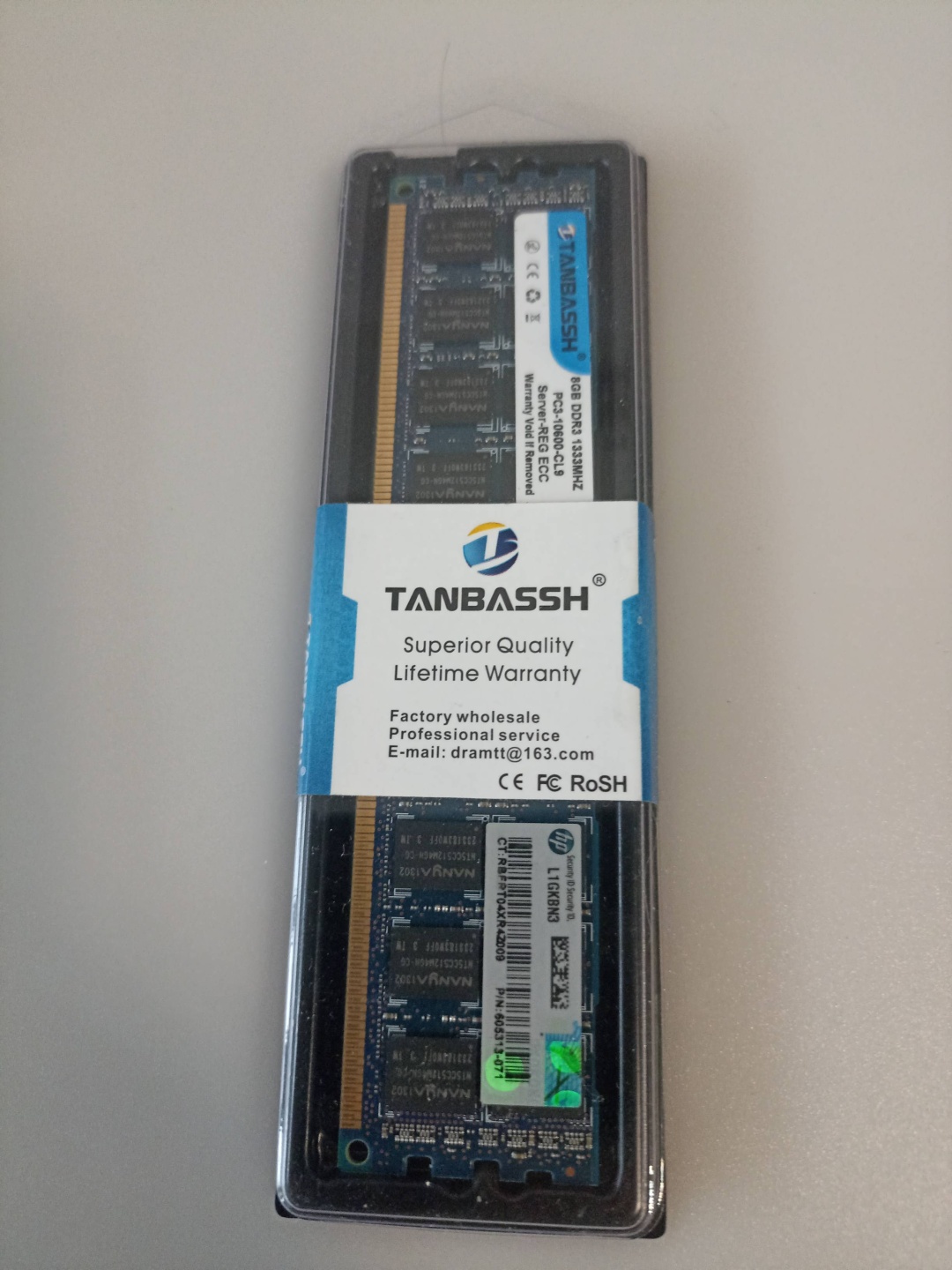 Оперативная память TANBASSH Server-REG ECC 8 Гб