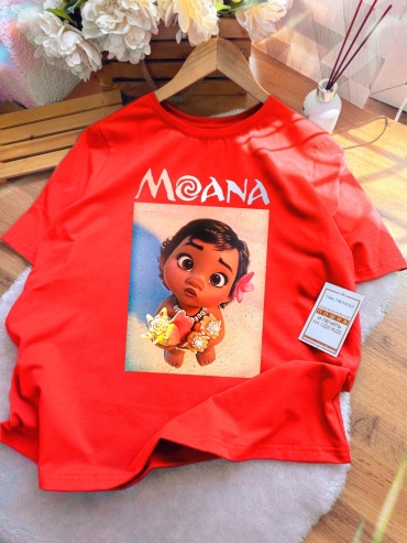 Футболка Моана Moana TMH_TREND.KZ бежевый, красный