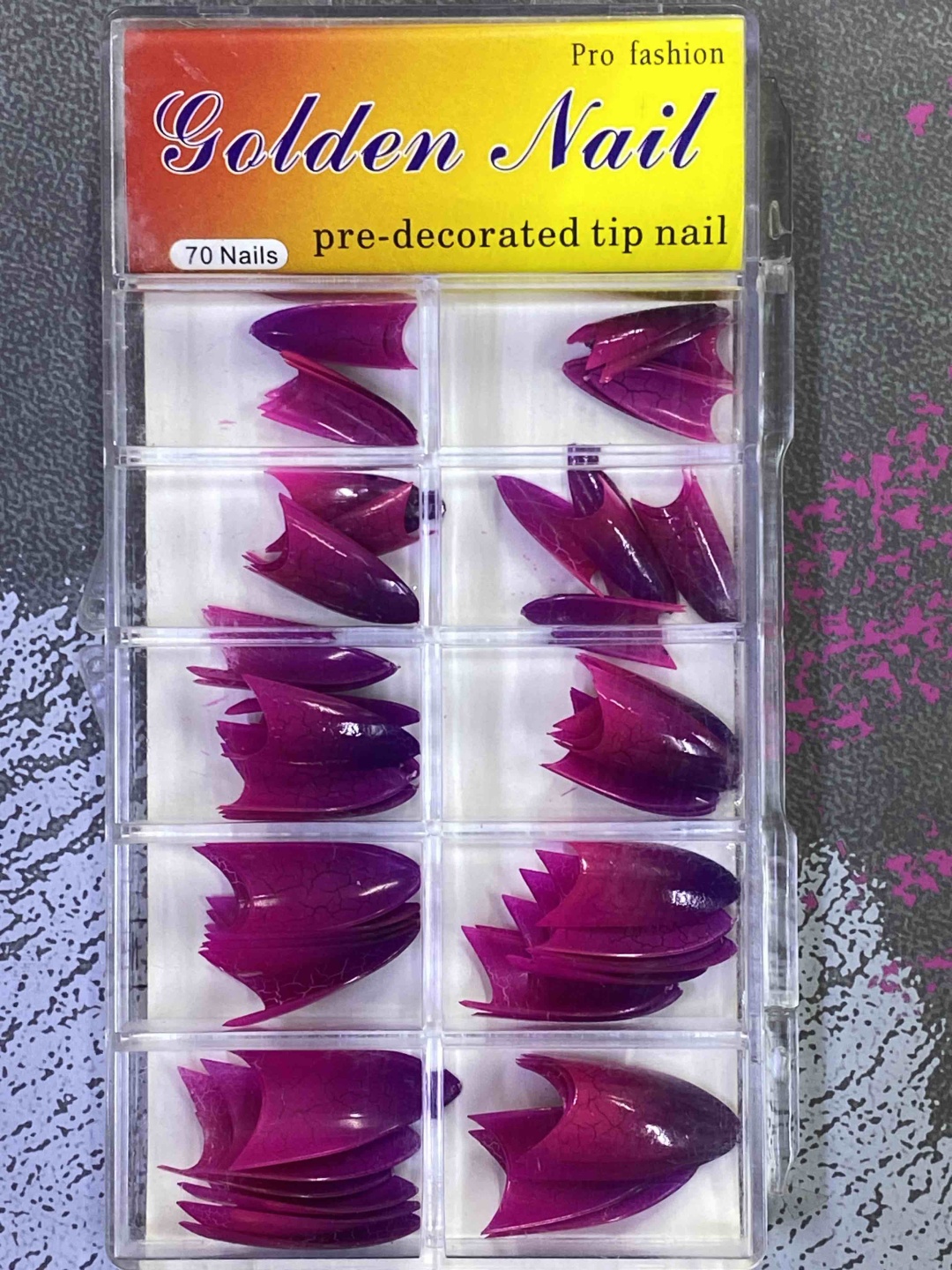 Golden nail верхние формы, типсы средние 70 шт