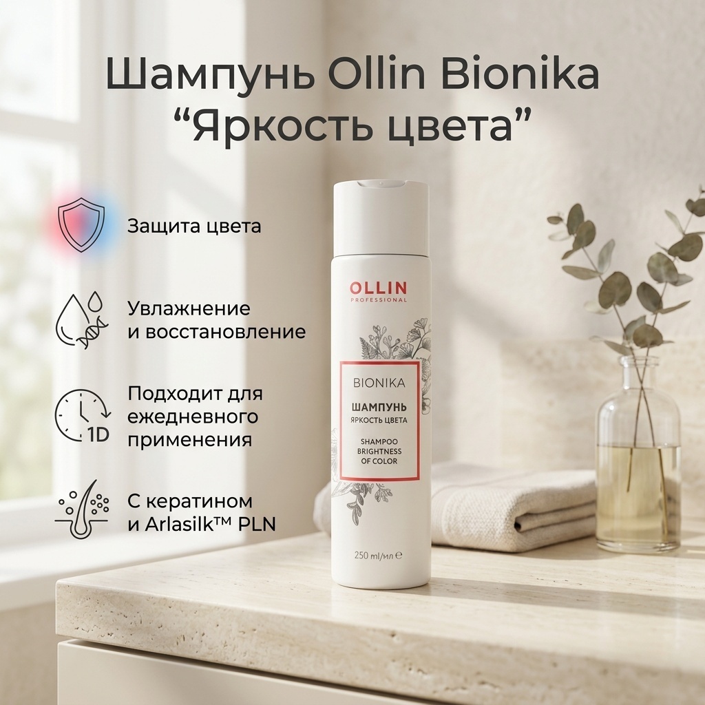 Ollin Professional Bionika Яркость цвета шампунь 250 мл
