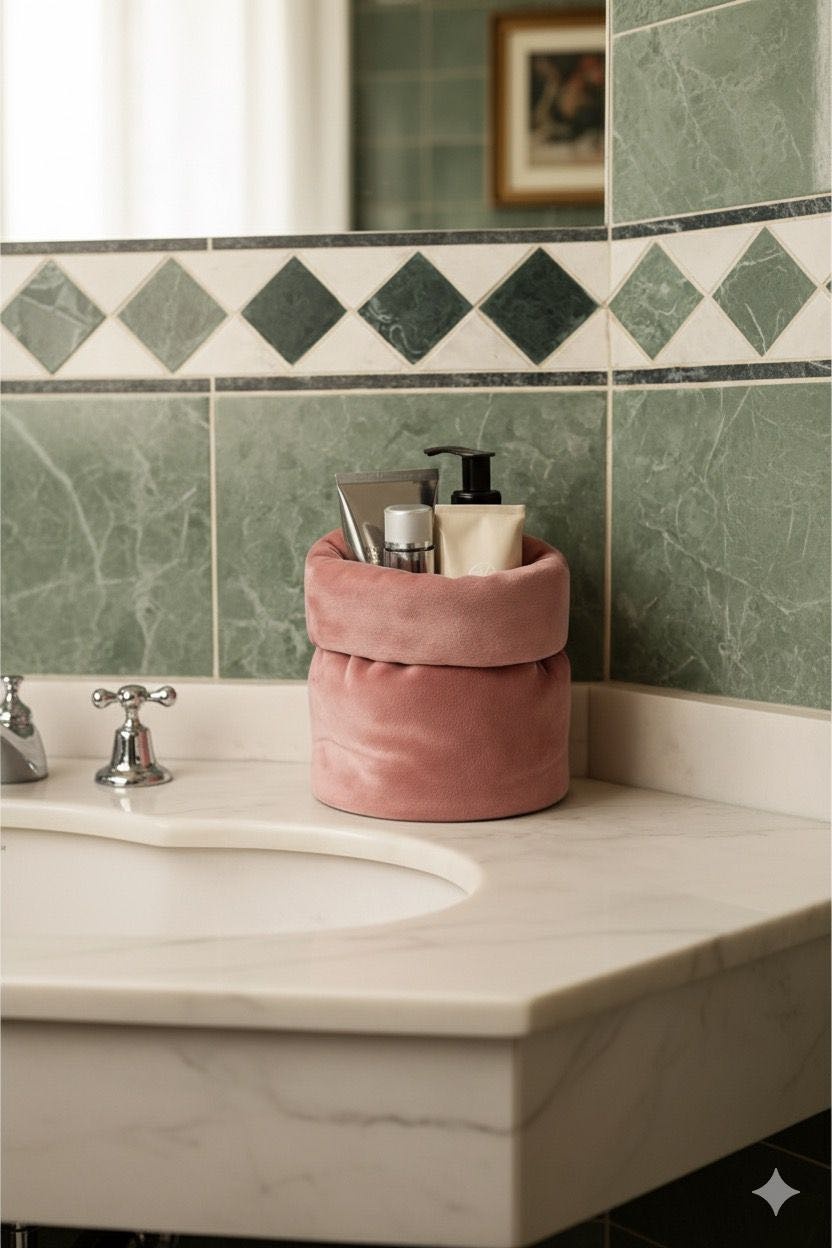 Aliya Home косметичка текстиль розовый 17X15 см