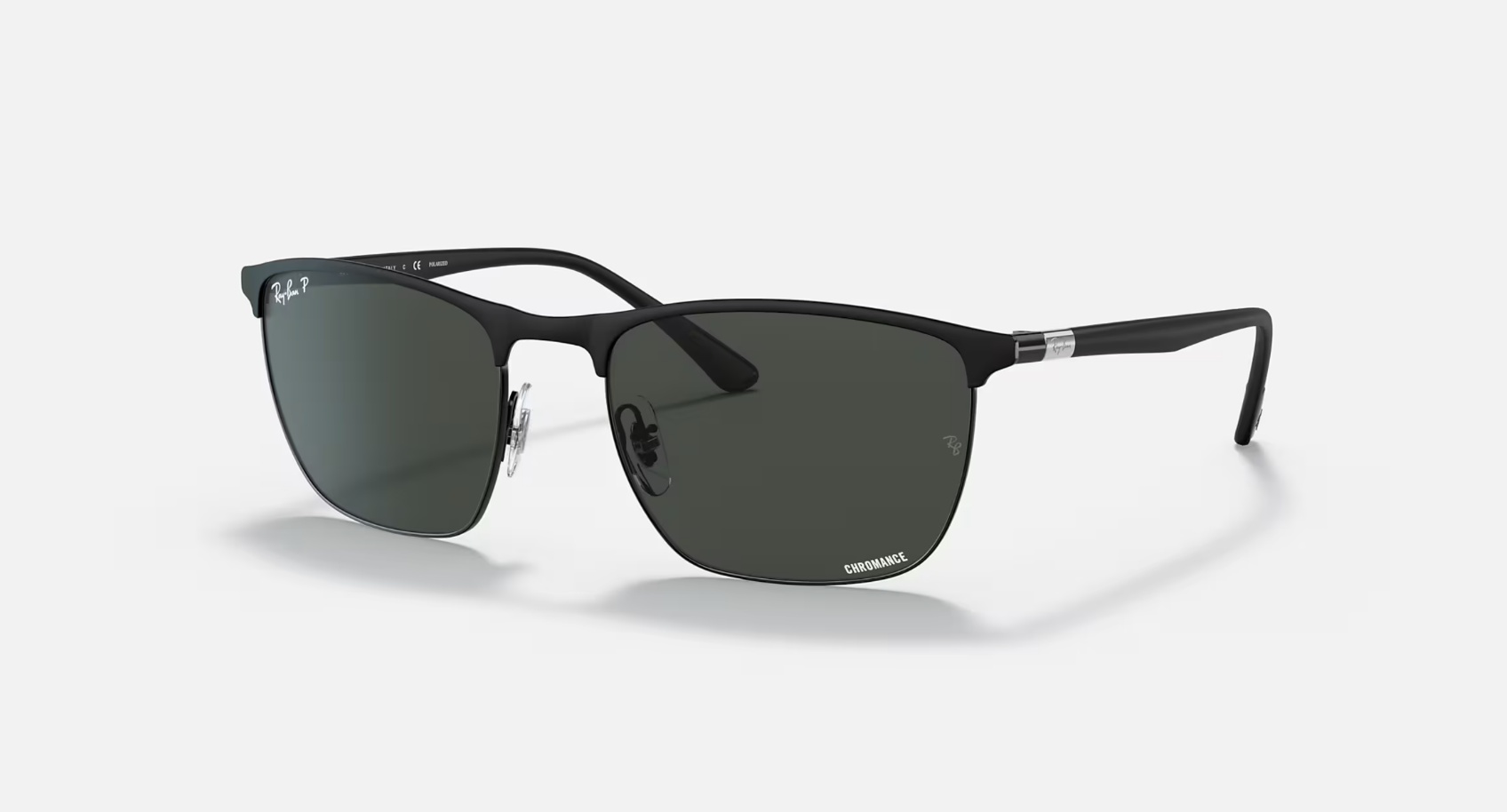 Ray-Ban солнцезащитные очки прямоугольные поляризованные