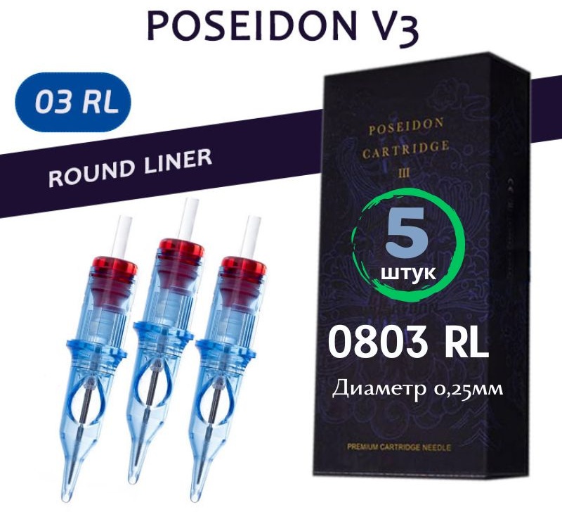 POSEIDON 0803RL Round Liner картриджи 5 шт