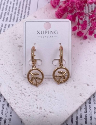 Серьги Xuping Jewelry бижутерный сплав, медицинская сталь, без вставок