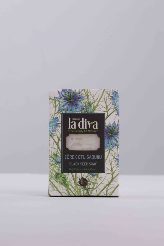 Кусковое мыло туалетное LA DIVA Black seed soap Масло черного тмина 1 шт