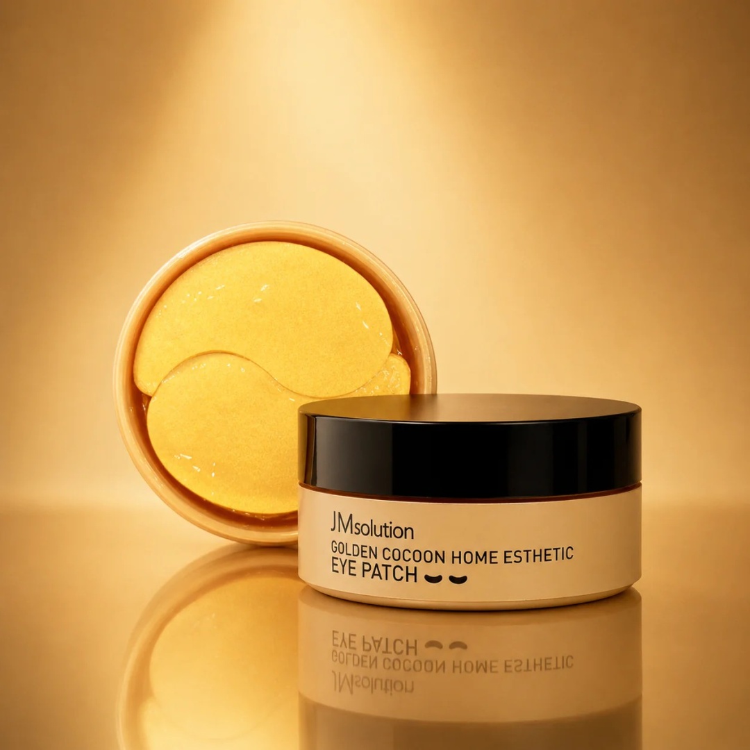 Патчи JMsolution гидрогелевые Golden Cocoon Home Esthetic Eye Patch Гидрогелевые Лифтинг Патчи для повышения упругости 60 шт