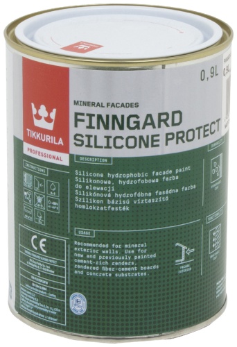 Tikkurila силиконовая Finngard Silicone Protect 0.9 л, белый цвет