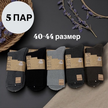Носки SPEED WIN 5 пар черный, серый 40-44