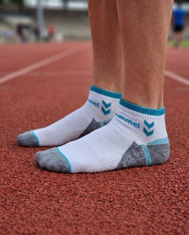 Носки Hummel 1 пара белый, голубой универсальный
