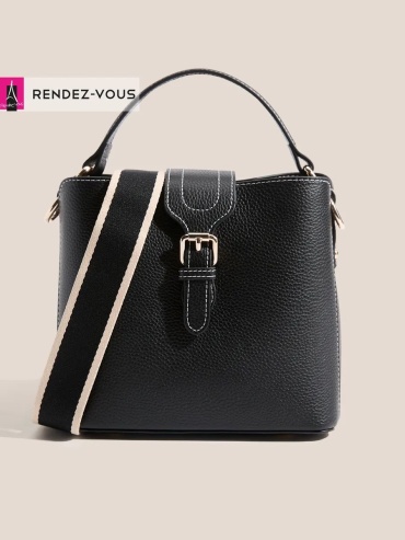 Мини-сумка Tendance экокожа черный