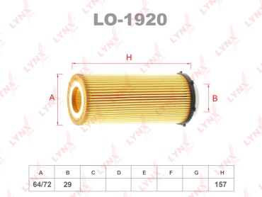 LYNXauto масляный фильтр LO1920